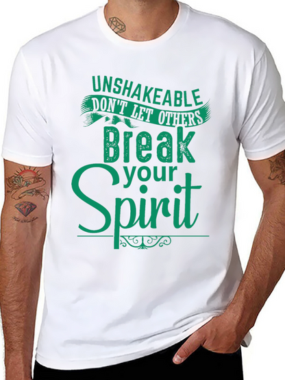 Camiseta Negra con Mensaje Inspirador en Verde