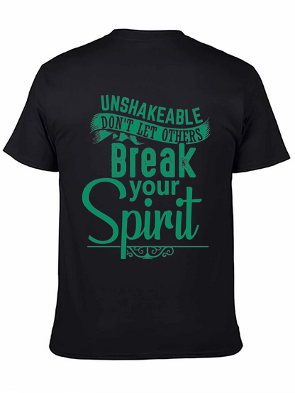 Camiseta Negra con Mensaje Inspirador en Verde
