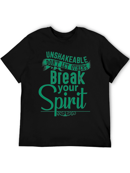 Camiseta Negra con Mensaje Inspirador en Verde