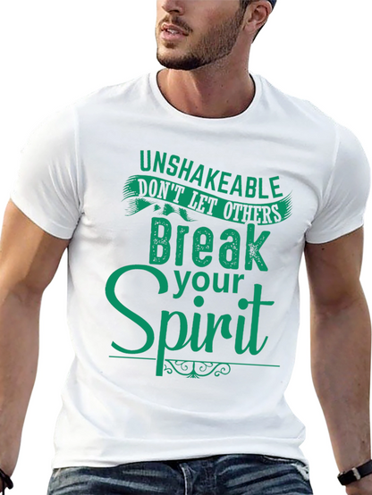 Camiseta Negra con Mensaje Inspirador en Verde