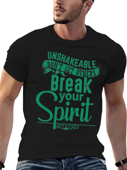 Camiseta Negra con Mensaje Inspirador en Verde