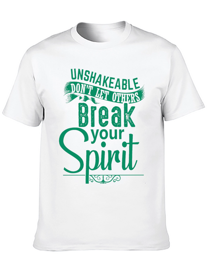 Camiseta Negra con Mensaje Inspirador en Verde