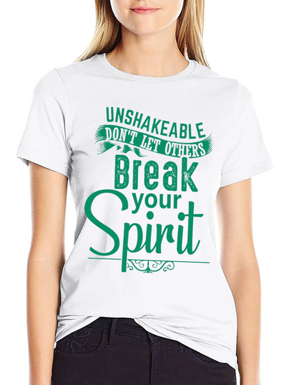 Camiseta Negra con Mensaje Inspirador en Verde