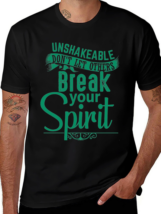 Camiseta Negra con Mensaje Inspirador en Verde