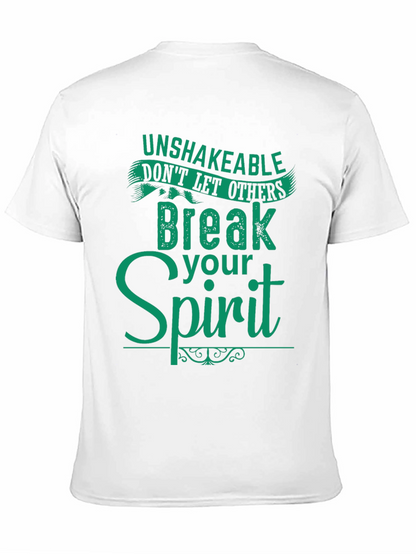 Camiseta Negra con Mensaje Inspirador en Verde