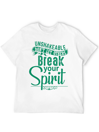 Camiseta Negra con Mensaje Inspirador en Verde