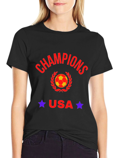 Camiseta Negra Champions USA Fútbol