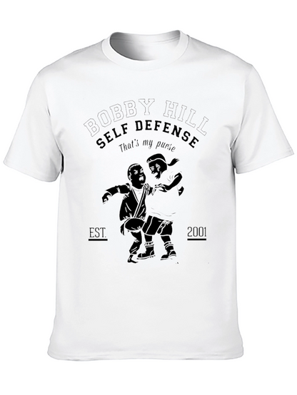 Camiseta Negra Bobby Hill Self Defense
