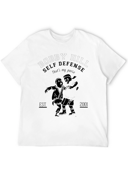 Camiseta Negra Bobby Hill Self Defense