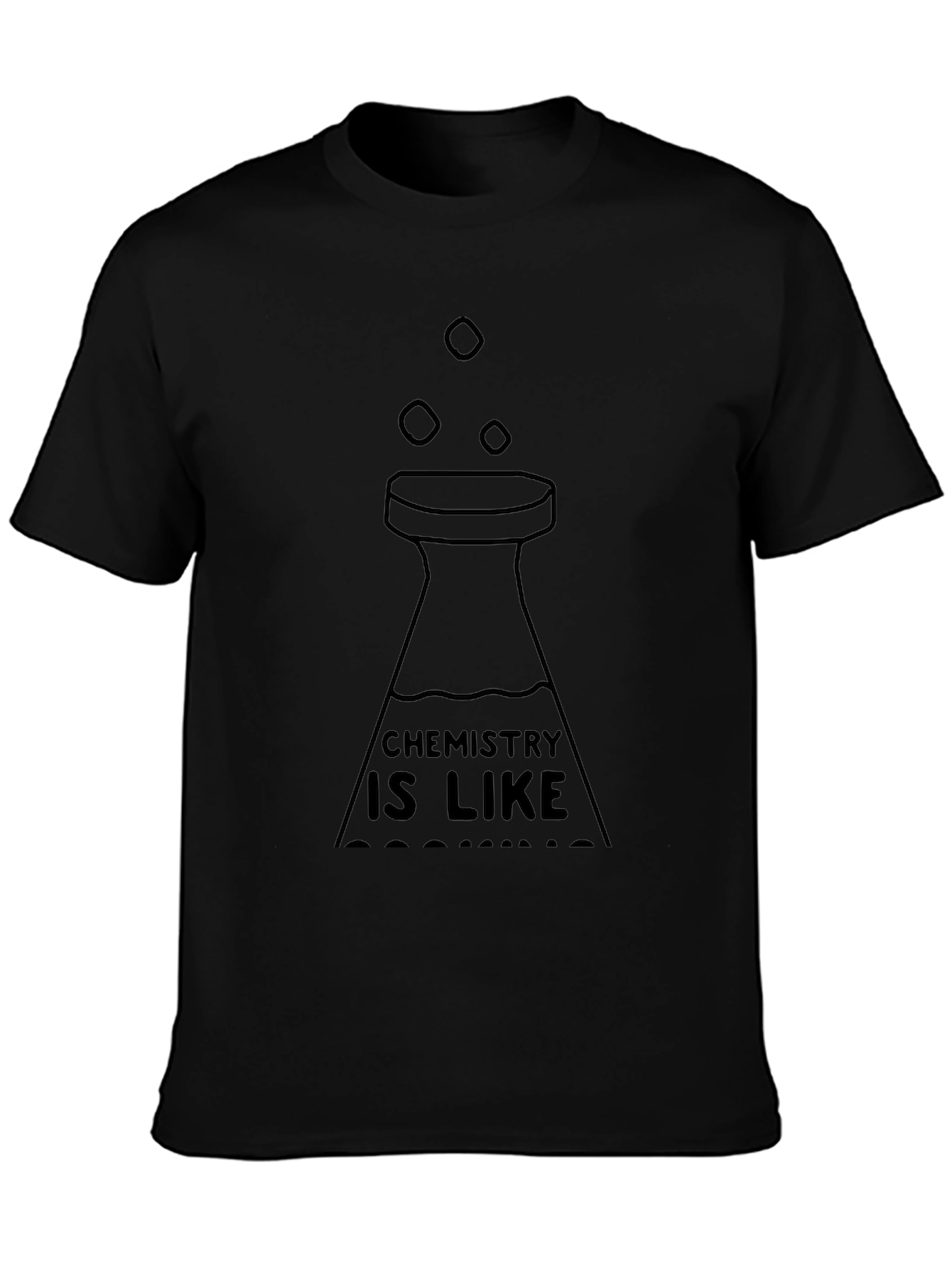 Camiseta Negra: Química es Como Cocinar