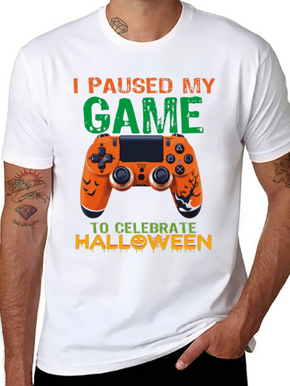 Camiseta Gamer Halloween: Pausé Mi Juego