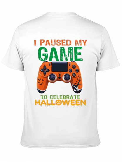Camiseta Gamer Halloween: Pausé Mi Juego
