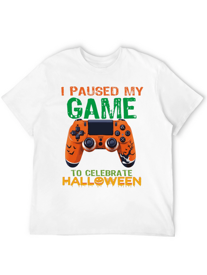 Camiseta Gamer Halloween: Pausé Mi Juego