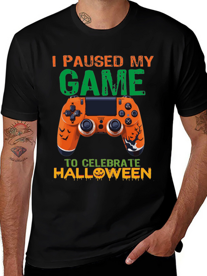 Camiseta Gamer Halloween: Pausé Mi Juego
