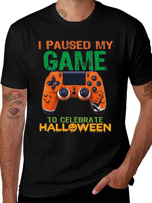 Camiseta Gamer Halloween: Pausé Mi Juego