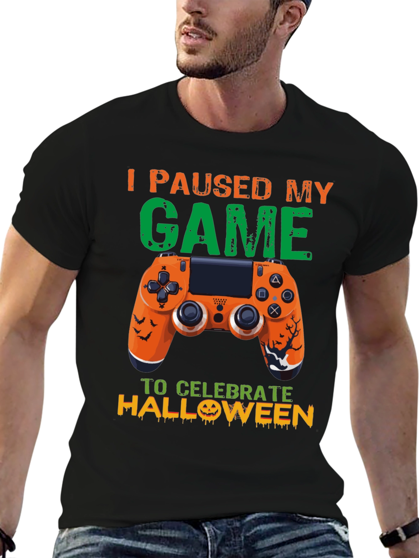 Camiseta Gamer Halloween: Pausé Mi Juego