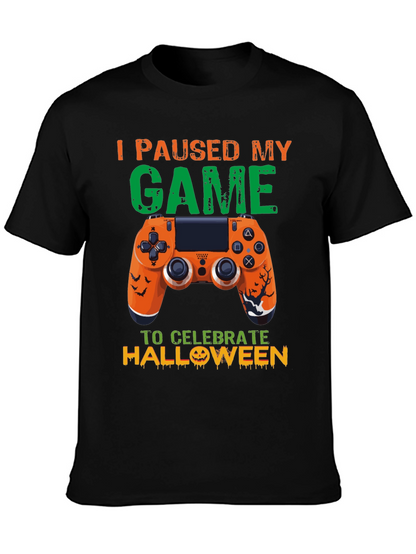 Camiseta Gamer Halloween: Pausé Mi Juego