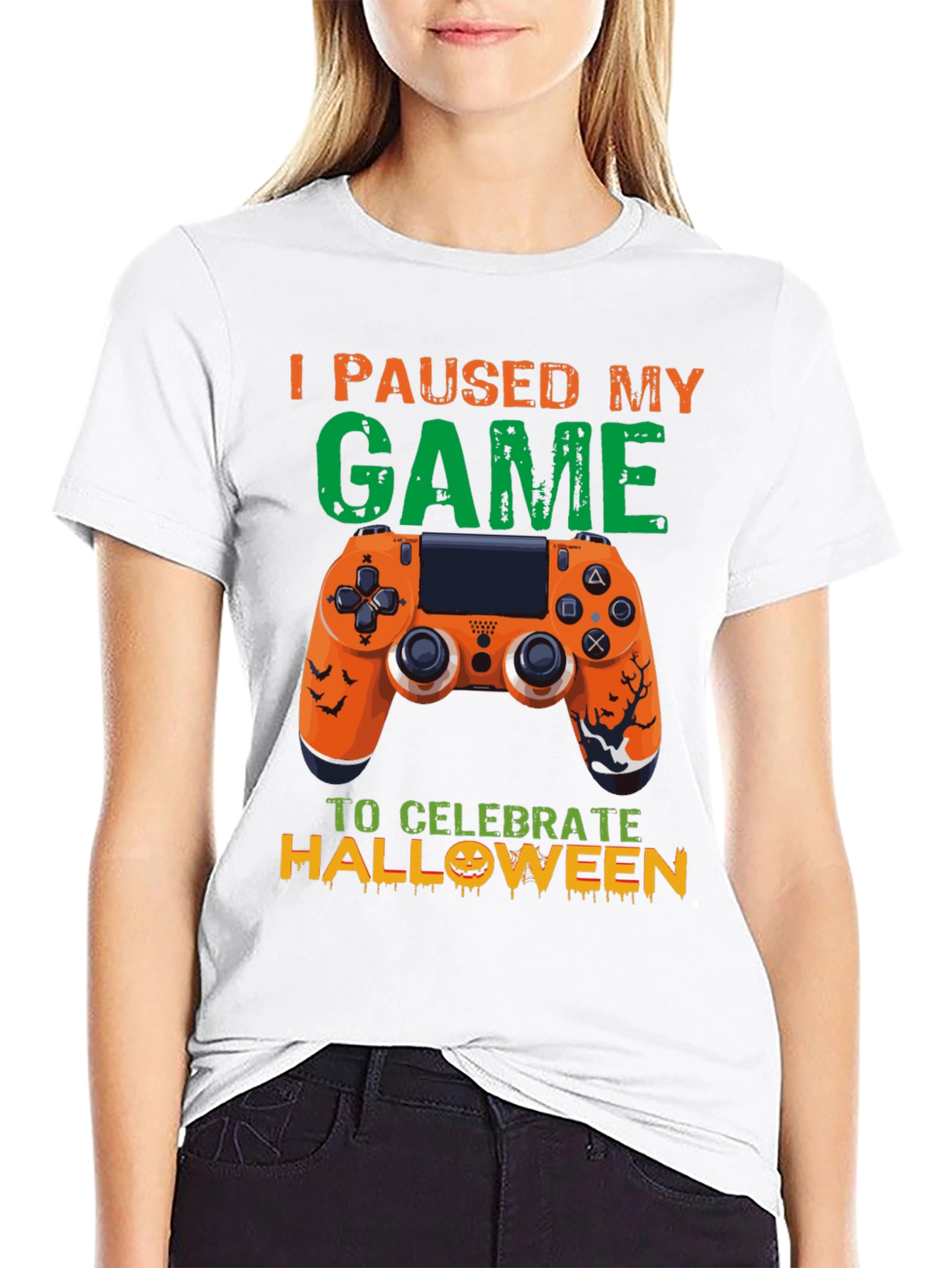 Camiseta Gamer Halloween: Pausé Mi Juego