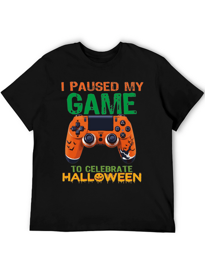 Camiseta Gamer Halloween: Pausé Mi Juego