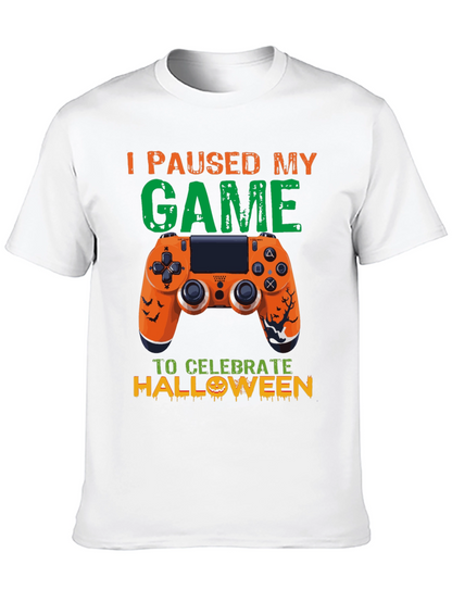 Camiseta Gamer Halloween: Pausé Mi Juego