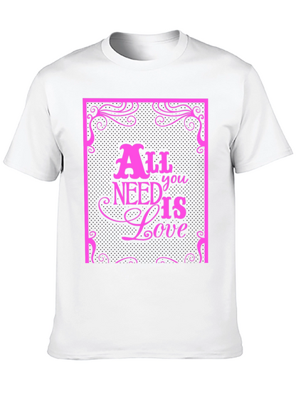 Camiseta Negra con Diseño All You Need Is Love