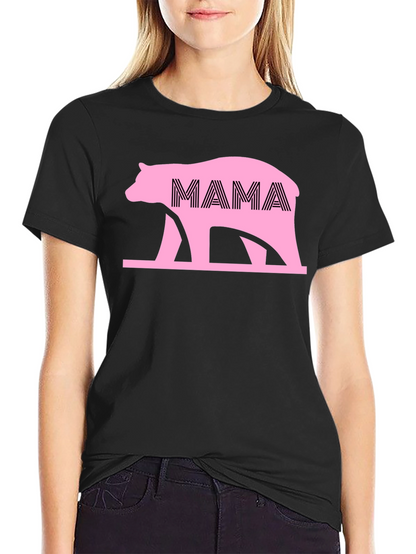Camiseta Negra Oso Mama