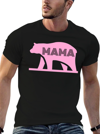 Camiseta Negra Oso Mama