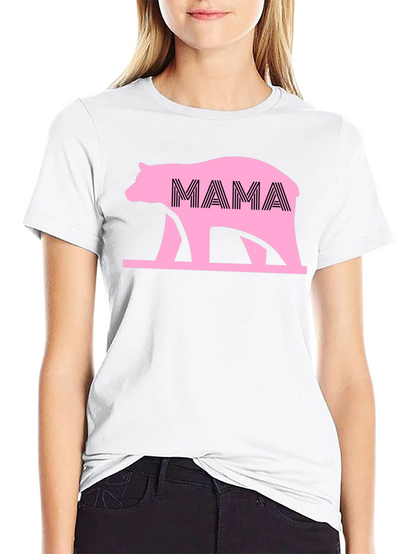 Camiseta Negra Oso Mama