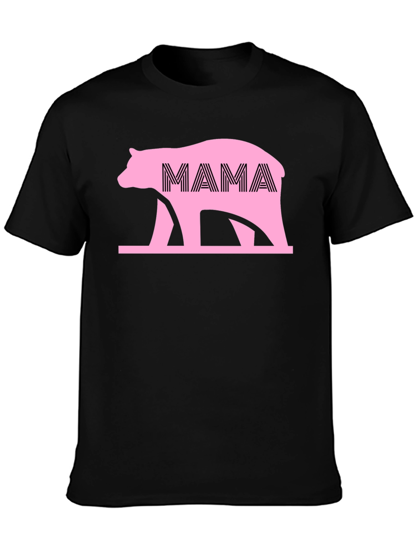 Camiseta Negra Oso Mama