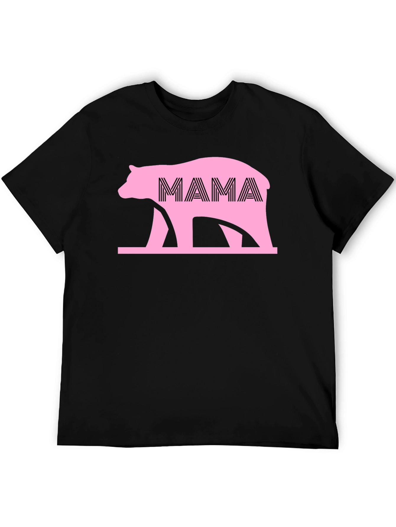 Camiseta Negra Oso Mama