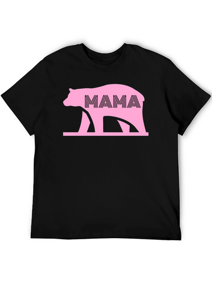 Camiseta Negra Oso Mama