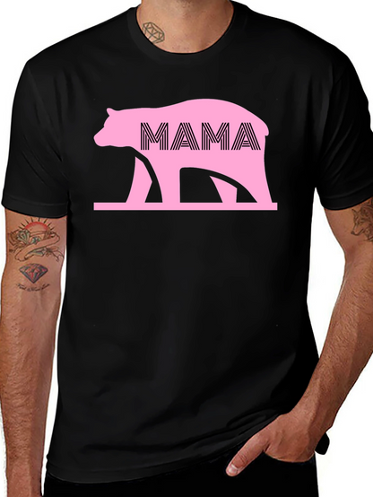 Camiseta Negra Oso Mama