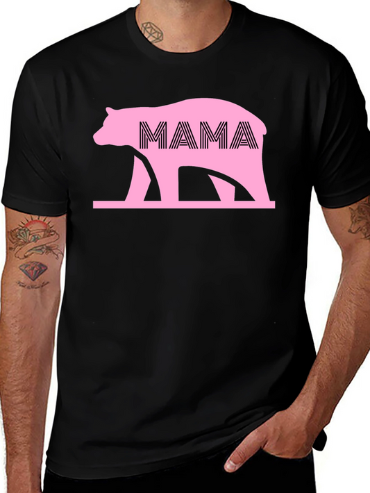 Camiseta Negra Oso Mama