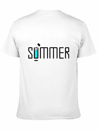 Camiseta Negra Hombre Diseño Verano Moderno