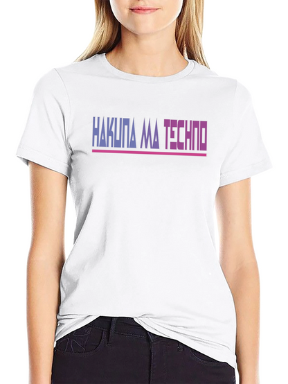 Camiseta Hakuna Ma Techno Negra