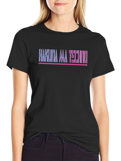 Camiseta Hakuna Ma Techno Negra