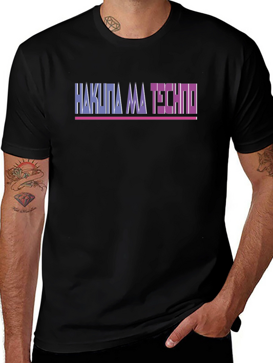 Camiseta Hakuna Ma Techno Negra