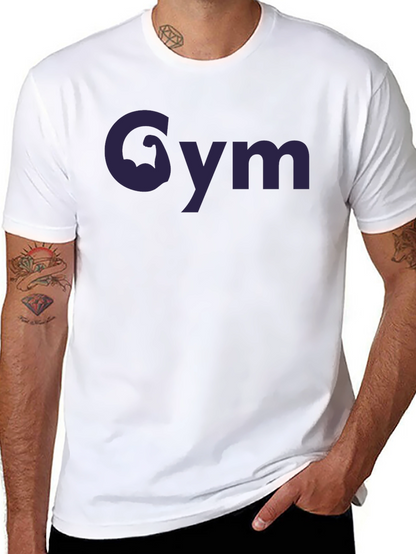 Camiseta Negra Gym con Diseño Musculoso