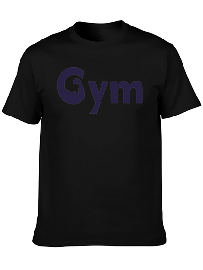 Camiseta Negra Gym con Diseño Musculoso