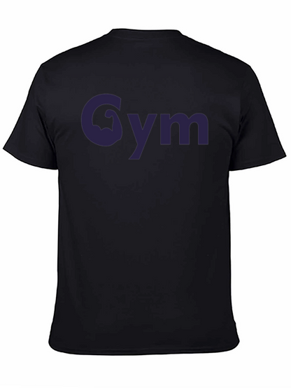 Camiseta Negra Gym con Diseño Musculoso