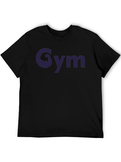 Camiseta Negra Gym con Diseño Musculoso