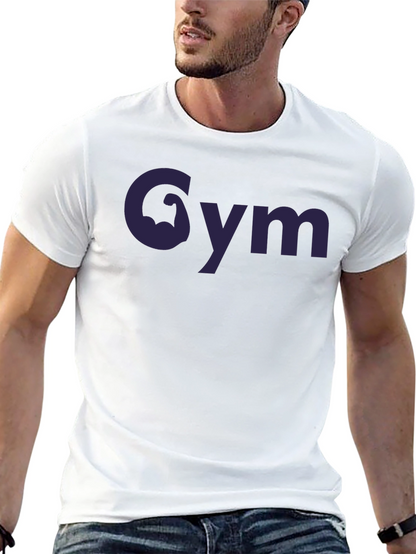 Camiseta Negra Gym con Diseño Musculoso