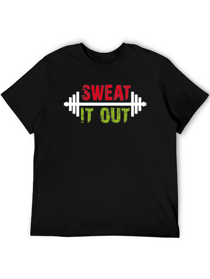 Camiseta Negra Deportiva Sweat It Out