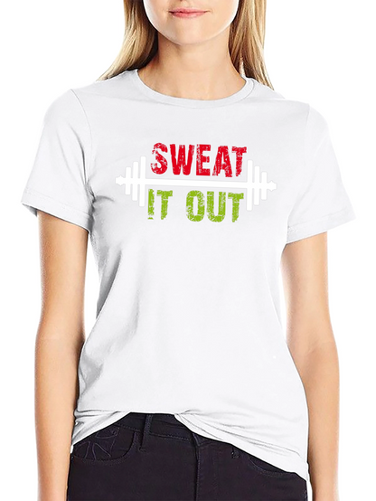 Camiseta Negra Deportiva Sweat It Out