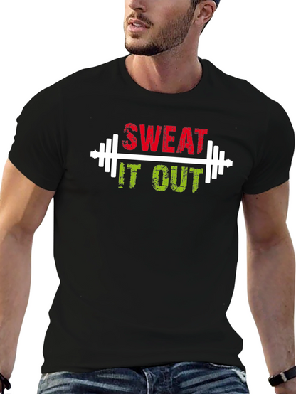 Camiseta Negra Deportiva Sweat It Out