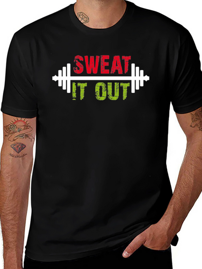 Camiseta Negra Deportiva Sweat It Out