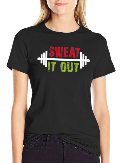 Camiseta Negra Deportiva Sweat It Out
