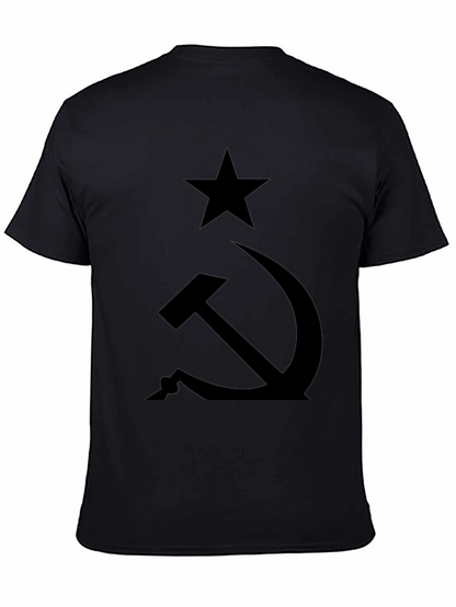 Camiseta Negra Comunista: Estrella y Hoz