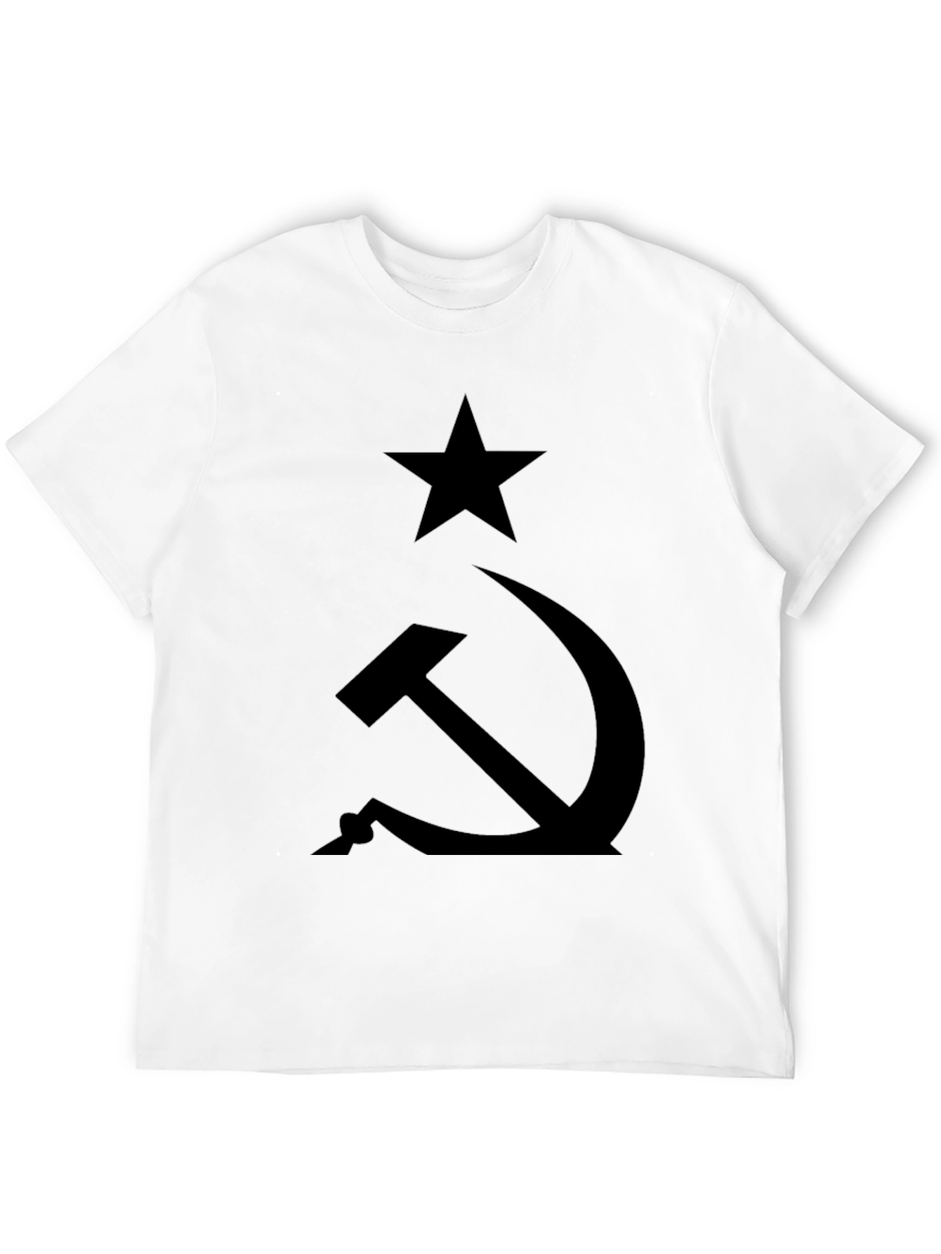 Camiseta Negra Comunista: Estrella y Hoz