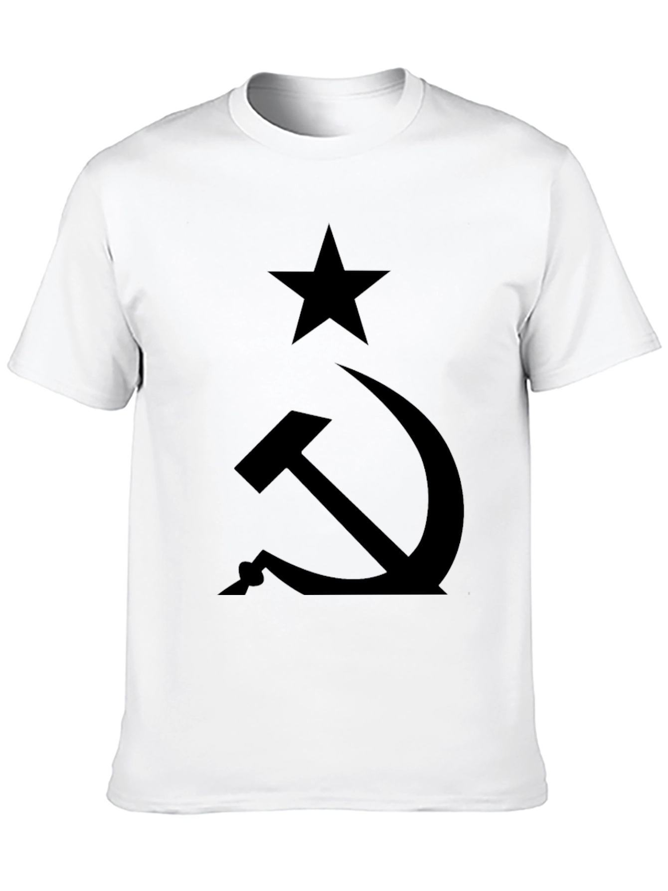 Camiseta Negra Comunista: Estrella y Hoz